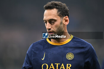 2024-11-06 - Hakan Calhanoglu of Inter FC during the UEFA Champions League stage match Phase MD4 between Inter FC Internazionale and Arsenal FC, on 6 of November 2024, at Giuseppe Meazza San Siro Siro stadium in Milan, Italy - INTER - FC INTERNAZIONALE VS ARSENAL FC - UEFA CHAMPIONS LEAGUE - SOCCER