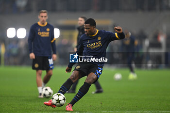 2024-11-06 - Denzel Dumfries of Inter FC during the UEFA Champions League stage match Phase MD4 between Inter FC Internazionale and Arsenal FC, on 6 of November 2024, at Giuseppe Meazza San Siro Siro stadium in Milan, Italy - INTER - FC INTERNAZIONALE VS ARSENAL FC - UEFA CHAMPIONS LEAGUE - SOCCER