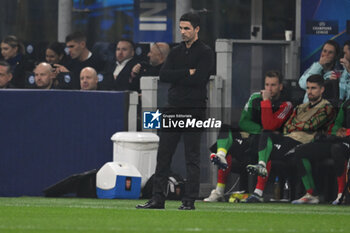 2024-11-06 - Mikel Arteta Amatriain, Head Coach of Arsenal FC, the UEFA Champions League stage match Phase MD4 between Inter FC Internazionale and Arsenal FC, on 6 of November 2024, at Giuseppe Meazza San Siro Siro stadium in Milan, Italy - INTER - FC INTERNAZIONALE VS ARSENAL FC - UEFA CHAMPIONS LEAGUE - SOCCER