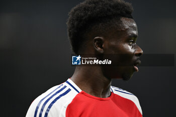 2024-11-06 - Bukayo Saka of Arsenal FC during the UEFA Champions League stage match Phase MD4 between Inter FC Internazionale and Arsenal FC, on 6 of November 2024, at Giuseppe Meazza San Siro Siro stadium in Milan, Italy - INTER - FC INTERNAZIONALE VS ARSENAL FC - UEFA CHAMPIONS LEAGUE - SOCCER