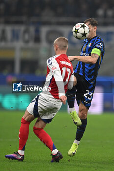 2024-11-06 - Nicolo Barella of FC Inter during the UEFA Champions League stage match Phase MD4 between Inter FC Internazionale and Arsenal FC, on 6 of November 2024, at Giuseppe Meazza San Siro Siro stadium in Milan, Italy - INTER - FC INTERNAZIONALE VS ARSENAL FC - UEFA CHAMPIONS LEAGUE - SOCCER