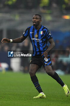 2024-11-06 - Marcus Thuram of FC Inter during the UEFA Champions League stage match Phase MD4 between Inter FC Internazionale and Arsenal FC, on 6 of November 2024, at Giuseppe Meazza San Siro Siro stadium in Milan, Italy - INTER - FC INTERNAZIONALE VS ARSENAL FC - UEFA CHAMPIONS LEAGUE - SOCCER