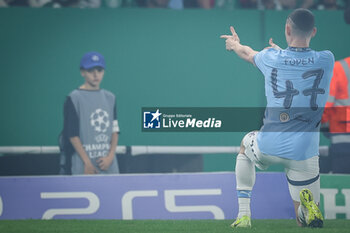 2024-11-05 - Phil FODEN of Manchester City celebrates his goal during the UEFA Champions League, League Phase MD4 football match between Sporting CP and Manchester City on 5 November 2024 at Estadio Jose Alvalade in Lisbon, Portugal - FOOTBALL - CHAMPIONS LEAGUE - SPORTING CP V MANCHESTER CITY - UEFA CHAMPIONS LEAGUE - SOCCER