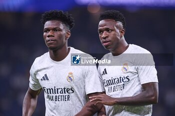 2024-11-05 - UEFA Champions League soccer match Real Madrid vs Milan at Santiago Bernabeu Stadium in Madrid, Spain 05 November 2024 Tchouameni and Vinicius Jr 900/Cordon Press - UEFA CHAMPIONS LEAGUE: REAL MADRID VS MILAN - UEFA CHAMPIONS LEAGUE - SOCCER