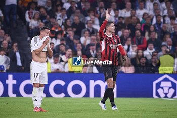 2024-11-05 - UEFA Champions League soccer match Real Madrid vs Milan at Santiago Bernabeu Stadium in Madrid, Spain 05 November 2024 Morata celebrates a goal 900/Cordon Press - UEFA CHAMPIONS LEAGUE: REAL MADRID VS MILAN - UEFA CHAMPIONS LEAGUE - SOCCER