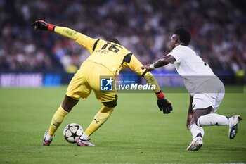 2024-11-05 - UEFA Champions League soccer match Real Madrid vs Milan at Santiago Bernabeu Stadium in Madrid, Spain 05 November 2024 Vinicius Jr 900/Cordon Press - UEFA CHAMPIONS LEAGUE: REAL MADRID VS MILAN - UEFA CHAMPIONS LEAGUE - SOCCER