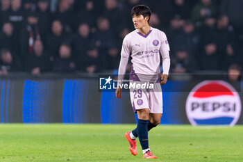 2024-11-05 - Min-su Kim of Girona during the UEFA Champions League, League Phase, football match between PSV Eindhoven and Girona FC on November 5, 2024 at Philips Stadion in Eindhoven, Netherlands - FOOTBALL - CHAMPIONS LEAGUE - PSV EINDHOVEN V GIRONA - UEFA CHAMPIONS LEAGUE - SOCCER