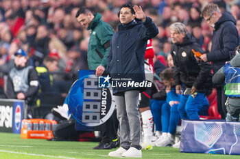 2024-11-05 - Coach Míchel of Girona during the UEFA Champions League, League Phase, football match between PSV Eindhoven and Girona FC on November 5, 2024 at Philips Stadion in Eindhoven, Netherlands - FOOTBALL - CHAMPIONS LEAGUE - PSV EINDHOVEN V GIRONA - UEFA CHAMPIONS LEAGUE - SOCCER