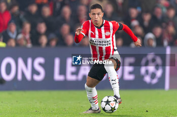 2024-11-05 - Mauro Júnior of PSV during the UEFA Champions League, League Phase, football match between PSV Eindhoven and Girona FC on November 5, 2024 at Philips Stadion in Eindhoven, Netherlands - FOOTBALL - CHAMPIONS LEAGUE - PSV EINDHOVEN V GIRONA - UEFA CHAMPIONS LEAGUE - SOCCER