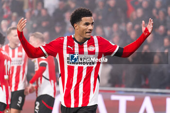 2024-11-05 - Malik Tillman of PSV celebrates his goal 2-0 during the UEFA Champions League, League Phase, football match between PSV Eindhoven and Girona FC on November 5, 2024 at Philips Stadion in Eindhoven, Netherlands - FOOTBALL - CHAMPIONS LEAGUE - PSV EINDHOVEN V GIRONA - UEFA CHAMPIONS LEAGUE - SOCCER