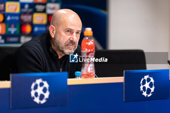 2024-11-05 - Coach Peter Bosz of PSV during the press conference following the UEFA Champions League, League Phase, football match between PSV Eindhoven and Girona FC on November 5, 2024 at Philips Stadion in Eindhoven, Netherlands - FOOTBALL - CHAMPIONS LEAGUE - PSV EINDHOVEN V GIRONA - UEFA CHAMPIONS LEAGUE - SOCCER