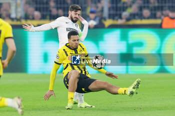 2024-11-05 - Felix Nmecha of Borussia Dortmund and Otar Kiteishvili of Sturm Graz during the UEFA Champions League, League phase, Matchday 4 football match between Borussia Dortmund and Sturm Graz on 5 November 2024 at Signal Iduna Park in Dortmund, Germany - FOOTBALL - CHAMPIONS LEAGUE - BORUSSIA DORTMUND V STURM GRAZ - UEFA CHAMPIONS LEAGUE - SOCCER