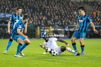 2024-11-06 - Aston Villa forward Jhon Durán (9) and Club Brugge midfielder Ardon Jashari (30) during the UEFA Champions League, League phase, Matchday 4 football match between Club Brugge and Aston Villa on 6 November 2024 at Jan Breydel Stadion in Brugge, Belgium - FOOTBALL - CHAMPIONS LEAGUE - CLUB BRUGGE V ASTON VILLA - UEFA CHAMPIONS LEAGUE - SOCCER