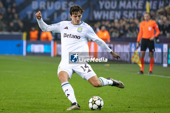 2024-11-06 - Aston Villa defender Pau Torres during the UEFA Champions League, League phase, Matchday 4 football match between Club Brugge and Aston Villa on 6 November 2024 at Jan Breydel Stadion in Brugge, Belgium - FOOTBALL - CHAMPIONS LEAGUE - CLUB BRUGGE V ASTON VILLA - UEFA CHAMPIONS LEAGUE - SOCCER