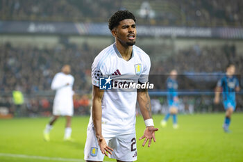 2024-11-06 - Aston Villa defender Ian Maatsen reacts during the UEFA Champions League, League phase, Matchday 4 football match between Club Brugge and Aston Villa on 6 November 2024 at Jan Breydel Stadion in Brugge, Belgium - FOOTBALL - CHAMPIONS LEAGUE - CLUB BRUGGE V ASTON VILLA - UEFA CHAMPIONS LEAGUE - SOCCER