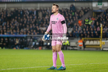 2024-11-06 - Club Brugge goalkeeper Simon Mignolet during the UEFA Champions League, League phase, Matchday 4 football match between Club Brugge and Aston Villa on 6 November 2024 at Jan Breydel Stadion in Brugge, Belgium - FOOTBALL - CHAMPIONS LEAGUE - CLUB BRUGGE V ASTON VILLA - UEFA CHAMPIONS LEAGUE - SOCCER