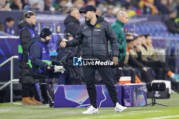 2024-11-06 - Coach Joel Magnin of Young Boys Bern during the UEFA Champions League, League phase, Matchday 4 football match between Shakhtar Donetsk and Young Boys Bern on 6 November 2024 at Veltins-Arena in Gelsenkirchen, Germany - FOOTBALL - CHAMPIONS LEAGUE - SHAKHTAR DONETSK V YOUNG BOYS - UEFA CHAMPIONS LEAGUE - SOCCER