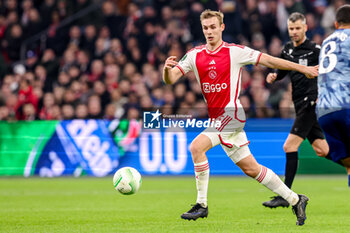 2024-03-07 - Sivert Mannsverk of AFC Ajax during the UEFA Europa Conference League, Round of 16, 1st leg football match between AFC Ajax and Aston Villa FC on March 7, 2024 at Johan Cruijff ArenA in Amsterdam, Netherlands - FOOTBALL - CONFERENCE LEAGUE - AJAX V ASTON VILLA - UEFA CONFERENCE LEAGUE - SOCCER