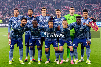 2024-03-07 - Team of Aston Villa during the UEFA Europa Conference League, Round of 16, 1st leg football match between AFC Ajax and Aston Villa FC on March 7, 2024 at Johan Cruijff ArenA in Amsterdam, Netherlands - FOOTBALL - CONFERENCE LEAGUE - AJAX V ASTON VILLA - UEFA CONFERENCE LEAGUE - SOCCER