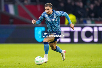 2024-03-07 - Matty Cash of Aston Villa during the UEFA Europa Conference League, Round of 16, 1st leg football match between AFC Ajax and Aston Villa FC on March 7, 2024 at Johan Cruijff ArenA in Amsterdam, Netherlands - FOOTBALL - CONFERENCE LEAGUE - AJAX V ASTON VILLA - UEFA CONFERENCE LEAGUE - SOCCER