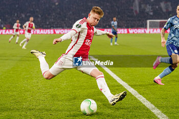 2024-03-07 - Kristian Hlynsson of AFC Ajax during the UEFA Europa Conference League, Round of 16, 1st leg football match between AFC Ajax and Aston Villa FC on March 7, 2024 at Johan Cruijff ArenA in Amsterdam, Netherlands - FOOTBALL - CONFERENCE LEAGUE - AJAX V ASTON VILLA - UEFA CONFERENCE LEAGUE - SOCCER