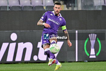 2024-03-14 - ACF Fiorentina's defender Cristiano Biraghi - ACF FIORENTINA VS MACCABI HAIFA FC - UEFA CONFERENCE LEAGUE - SOCCER