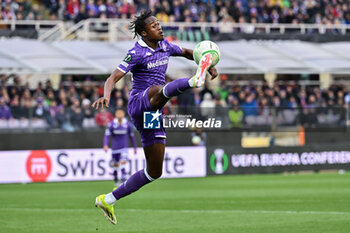 2024-04-18 - ACF Fiorentina's forward Christian Kouame - ACF FIORENTINA VS FC VIKTORIA PLZEN - UEFA CONFERENCE LEAGUE - SOCCER