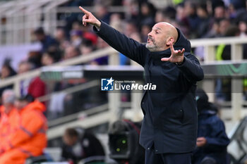 2024-04-18 - ACF Fiorentina's coach Vincenzo Italiano - ACF FIORENTINA VS FC VIKTORIA PLZEN - UEFA CONFERENCE LEAGUE - SOCCER