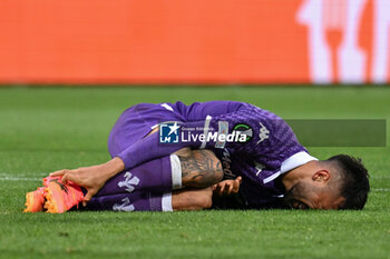 2024-04-18 - ACF Fiorentina's forward Nicolas Gonzalez injured - ACF FIORENTINA VS FC VIKTORIA PLZEN - UEFA CONFERENCE LEAGUE - SOCCER