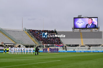 2024-04-18 - Minute of silence in memory of ACF Fiorentina's general manager Joe Barone - ACF FIORENTINA VS FC VIKTORIA PLZEN - UEFA CONFERENCE LEAGUE - SOCCER