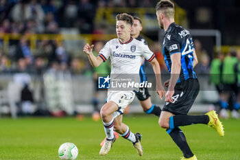 2024-04-11 - Ioannis Konstantelias of PAOK during the UEFA Europa Conference League, Quarter-finals, 1st leg football match between Club Brugge KV and PAOK Saloniki on April 11, 2024 at Jan Breydelstadion in Brugge, Belgium - FOOTBALL - CONFERENCE LEAGUE - CLUB BRUGGE V PAOK - UEFA CONFERENCE LEAGUE - SOCCER