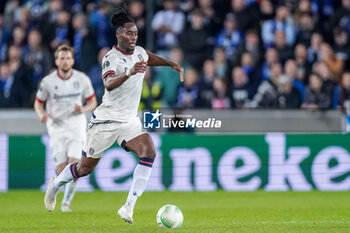 2024-04-11 - Soualiho Meite of PAOK during the UEFA Europa Conference League, Quarter-finals, 1st leg football match between Club Brugge KV and PAOK Saloniki on April 11, 2024 at Jan Breydelstadion in Brugge, Belgium - FOOTBALL - CONFERENCE LEAGUE - CLUB BRUGGE V PAOK - UEFA CONFERENCE LEAGUE - SOCCER