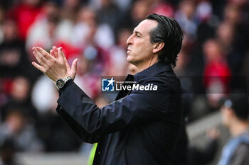 2024-04-18 - Unai EMERY of Aston Villa during the UEFA Conference League, Quarter-finals, 2nd leg football match between Losc Lille and Aston Villa on April 18, 2024 at Pierre Mauroy stadium in Villeneuve-d'Ascq near Lille, France - FOOTBALL - CONFERENCE LEAGUE - LILLE V ASTON VILLA - UEFA CONFERENCE LEAGUE - SOCCER
