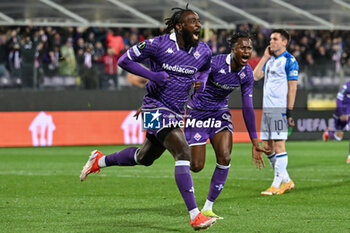 2024-05-02 - ACF Fiorentina's forward M'Bala Nzola celebrates after scoring a goal - ACF FIORENTINA VS CLUB BRUGGE - UEFA CONFERENCE LEAGUE - SOCCER
