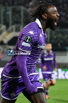2024-05-02 - ACF Fiorentina's forward M'Bala Nzola celebrates after scoring a goal - ACF FIORENTINA VS CLUB BRUGGE - UEFA CONFERENCE LEAGUE - SOCCER