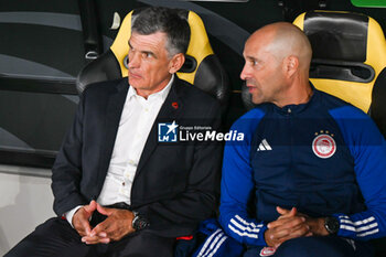 2024-05-29 - Head coach Jose Luis Mendilibar (Olympiacos F.C.) during UEFA Europa Conference League 2024 final soccer match between Olympiacos F.C. vs. A.C.F. Fiorentina at OPAP Arena, Athens, 29th of May 2024 - FINAL - OLYMPIACOS VS ACF FIORENTINA - UEFA CONFERENCE LEAGUE - SOCCER