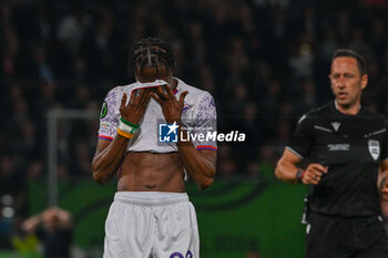 2024-05-29 - Christian Kouame (A.C.F. Fiorentina) shows his disappointment during UEFA Europa Conference League 2024 final soccer match between Olympiacos F.C. vs. A.C.F. Fiorentina at OPAP Arena, Athens, 29th of May 2024 - FINAL - OLYMPIACOS VS ACF FIORENTINA - UEFA CONFERENCE LEAGUE - SOCCER