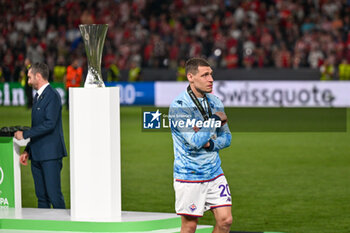 2024-05-29 - A sad Andrea Belotti (A.C.F. Fiorentina) after loose the UEFA Europa Conference League 2024 final soccer match between Olympiacos F.C. vs. A.C.F. Fiorentina at OPAP Arena, Athens, 29th of May 2024 - FINAL - OLYMPIACOS VS ACF FIORENTINA - UEFA CONFERENCE LEAGUE - SOCCER