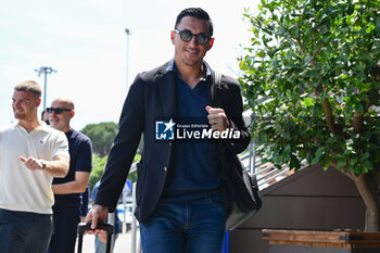 2024-05-27 - ACF Fiorentina's technical director Nicolas Burdisso arrives at the airport - DEPARTURE OF ACF FIORENTINA FOR ATHENS - UEFA CONFERENCE LEAGUE - SOCCER