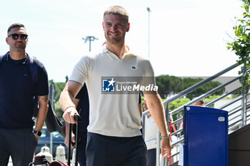 2024-05-27 - ACF Fiorentina's forward Lucas Beltran arrives at the airport - DEPARTURE OF ACF FIORENTINA FOR ATHENS - UEFA CONFERENCE LEAGUE - SOCCER