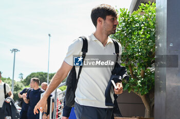 2024-05-27 - ACF Fiorentina's defender Luca Ranieri arrives at the airport - DEPARTURE OF ACF FIORENTINA FOR ATHENS - UEFA CONFERENCE LEAGUE - SOCCER