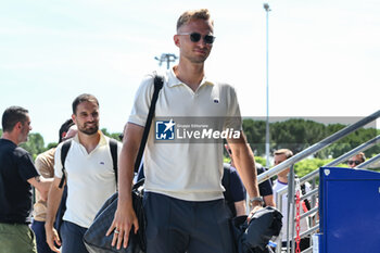 2024-05-27 - ACF Fiorentina's midfielder Antonin Barak arrives at the airport - DEPARTURE OF ACF FIORENTINA FOR ATHENS - UEFA CONFERENCE LEAGUE - SOCCER