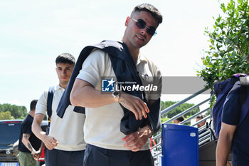 2024-05-27 - ACF Fiorentina's forward Riccardo Sottil arrives at the airport - DEPARTURE OF ACF FIORENTINA FOR ATHENS - UEFA CONFERENCE LEAGUE - SOCCER