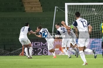 2024-08-10 - The exultation of the Casertana players after Proia's goal, during the Ternana vs Casertana football match, valid for the 2024-2025 Serie C Italian Cup tournament - ITALIAN FOOTBALL SERIE C COPPA ITALIA 2024-25 - TERNANA VS CASERTANA - SERIE C ITALIAN CUP - SOCCER