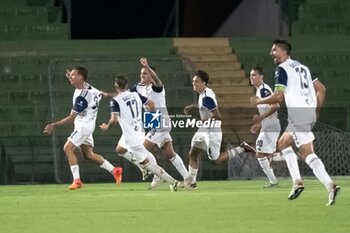 2024-08-10 - The exultation of the Casertana players after Proia's goal, during the Ternana vs Casertana football match, valid for the 2024-2025 Serie C Italian Cup tournament - ITALIAN FOOTBALL SERIE C COPPA ITALIA 2024-25 - TERNANA VS CASERTANA - SERIE C ITALIAN CUP - SOCCER