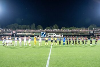 2024-08-10 - The two teams lined up during the Ternana vs Casertana football match, valid for the 2024-2025 Serie C Italian Cup tournament - ITALIAN FOOTBALL SERIE C COPPA ITALIA 2024-25 - TERNANA VS CASERTANA - SERIE C ITALIAN CUP - SOCCER