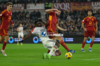 2024-01-03 - Frank Cedric Tsadjout (US Cremonese); goal 0-1 during the Coppa Italia Frecciarossa round of 16 match between AS Roma vs US Cremonese at the Olimpic Stadium in Rome on 03 January 2024. - AS ROMA VS US CREMONESE - ITALIAN CUP - SOCCER