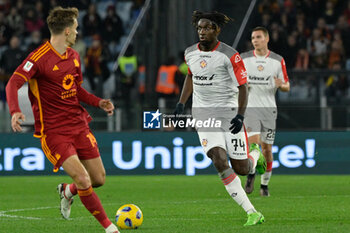 2024-01-03 - Frank Cedric Tsadjout (US Cremonese);  during the Coppa Italia Frecciarossa round of 16 match between AS Roma vs US Cremonese at the Olimpic Stadium in Rome on 03 January 2024. - AS ROMA VS US CREMONESE - ITALIAN CUP - SOCCER