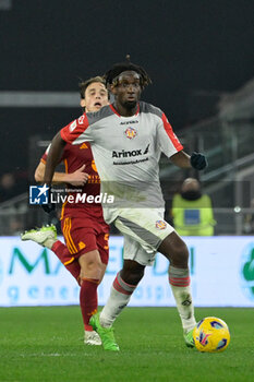 2024-01-03 - Frank Cedric Tsadjout (US Cremonese);  during the Coppa Italia Frecciarossa round of 16 match between AS Roma vs US Cremonese at the Olimpic Stadium in Rome on 03 January 2024. - AS ROMA VS US CREMONESE - ITALIAN CUP - SOCCER