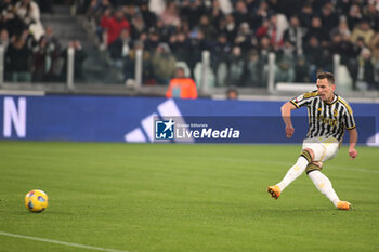 2024-01-11 - Arkadiusz Milik (Juventus FC) score the penalty - JUVENTUS FC VS FROSINONE CALCIO - ITALIAN CUP - SOCCER